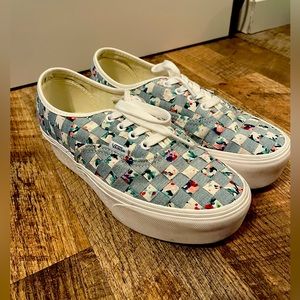 Vans denim woven check stackform Authentics